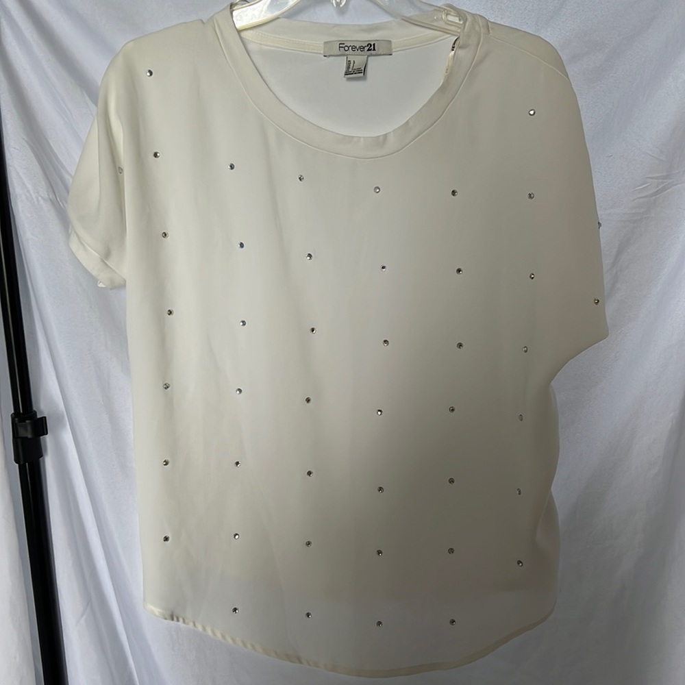 Forever 21 Rhinestone Top